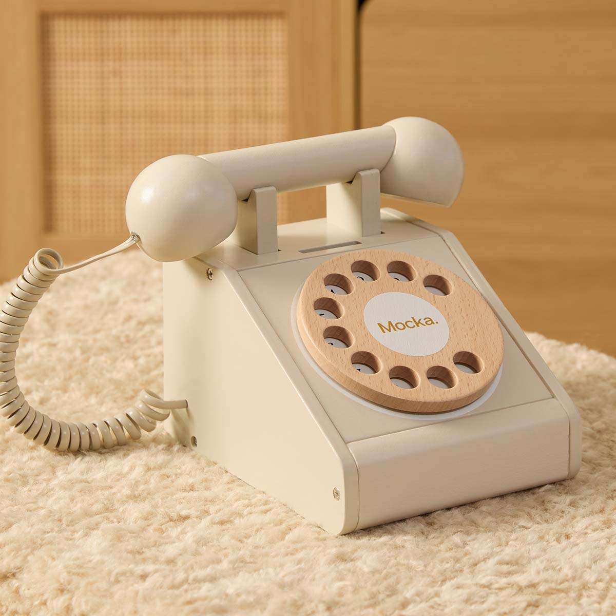 Mocka Retro Phone - Cream