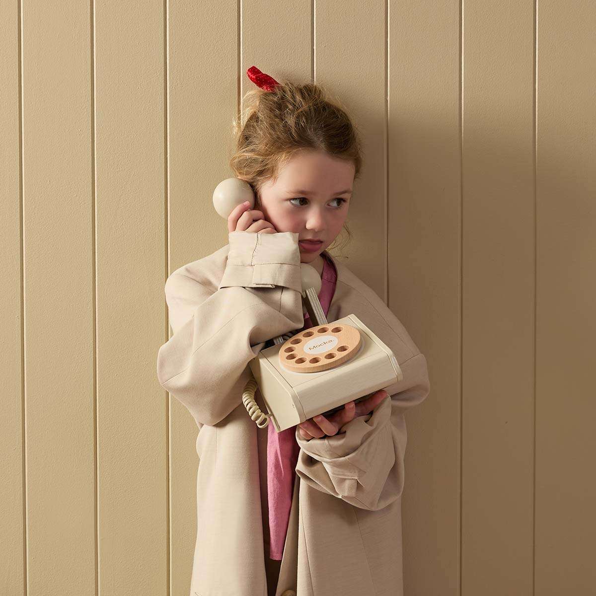 Mocka Retro Phone - Cream