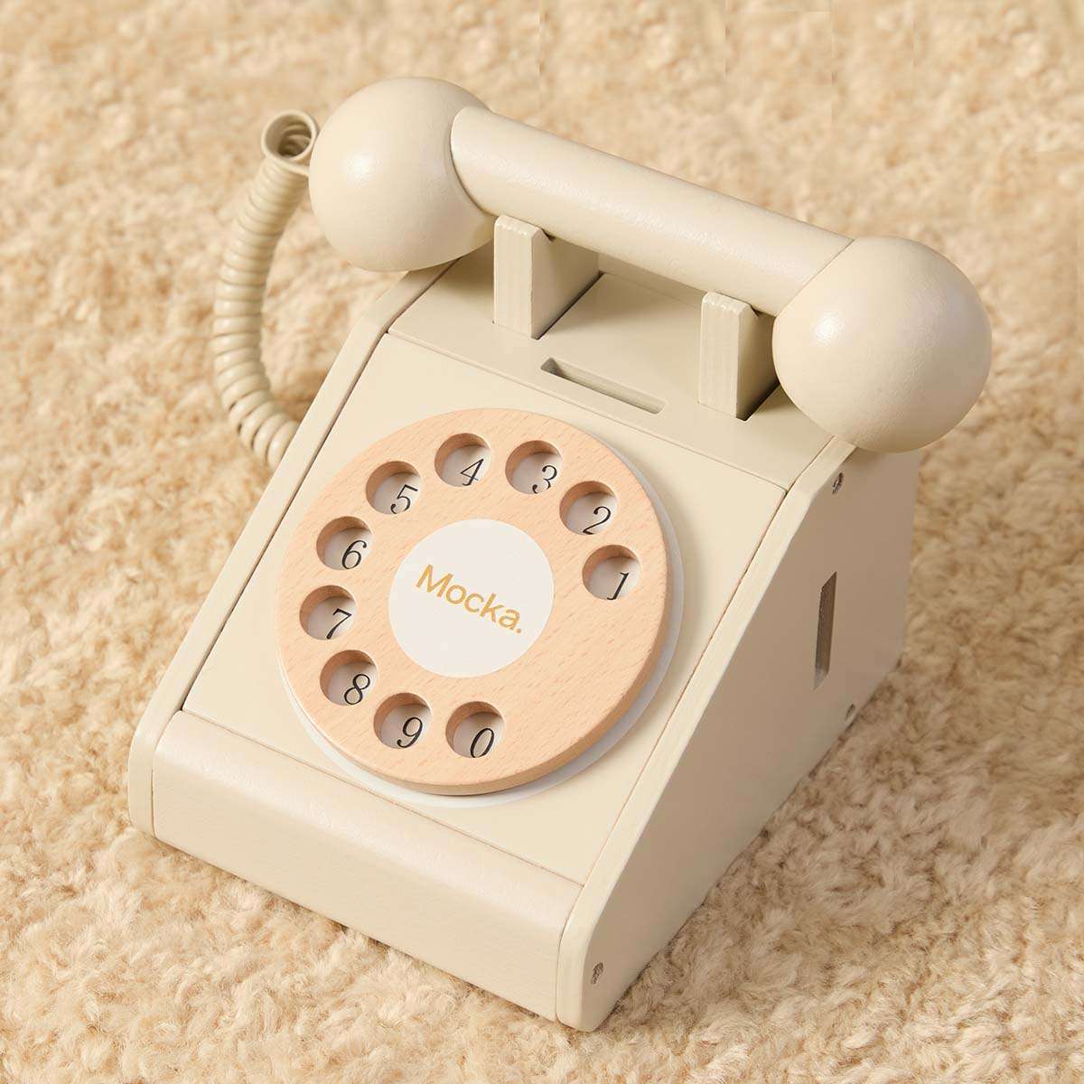 Mocka Retro Phone - Cream