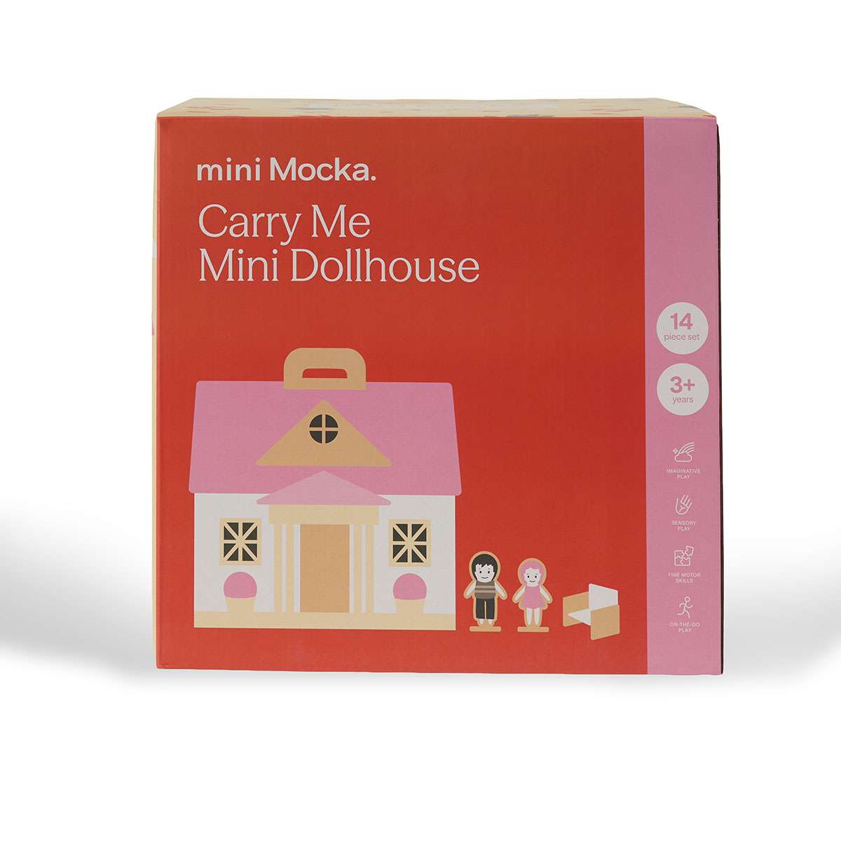 Carry Me Mini Dollhouse 14 Piece Set
