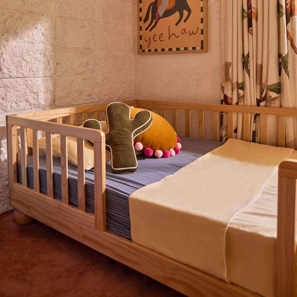 Blake Toddler 2 in 1 King Single Bed - Natural