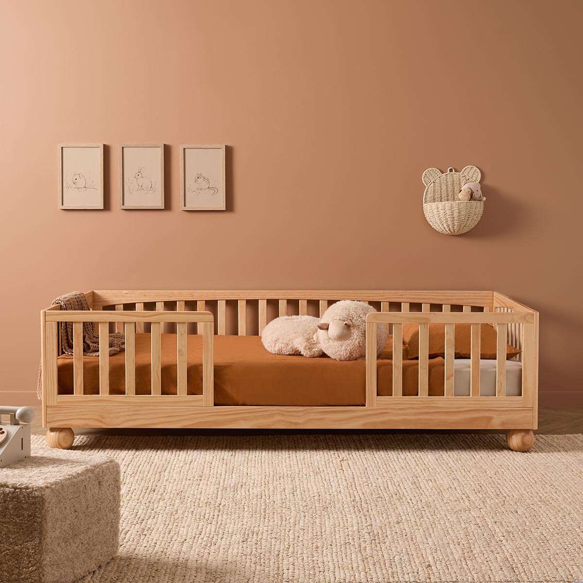 Blake Toddler 2 in 1 King Single Bed - Natural