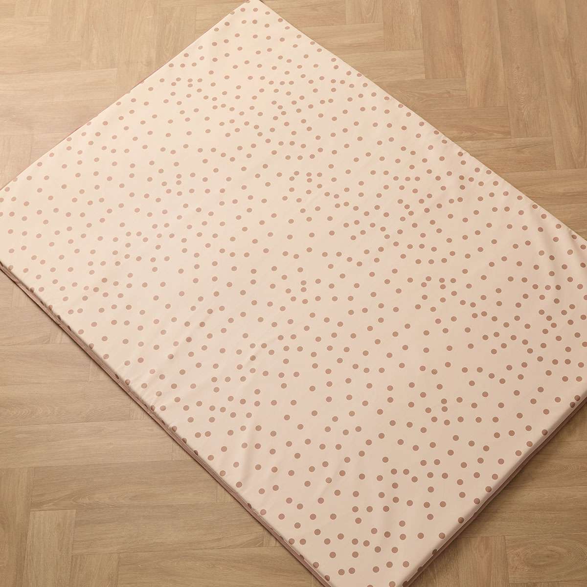 Padded Play Mat Reversible - Cream/Tan Spot