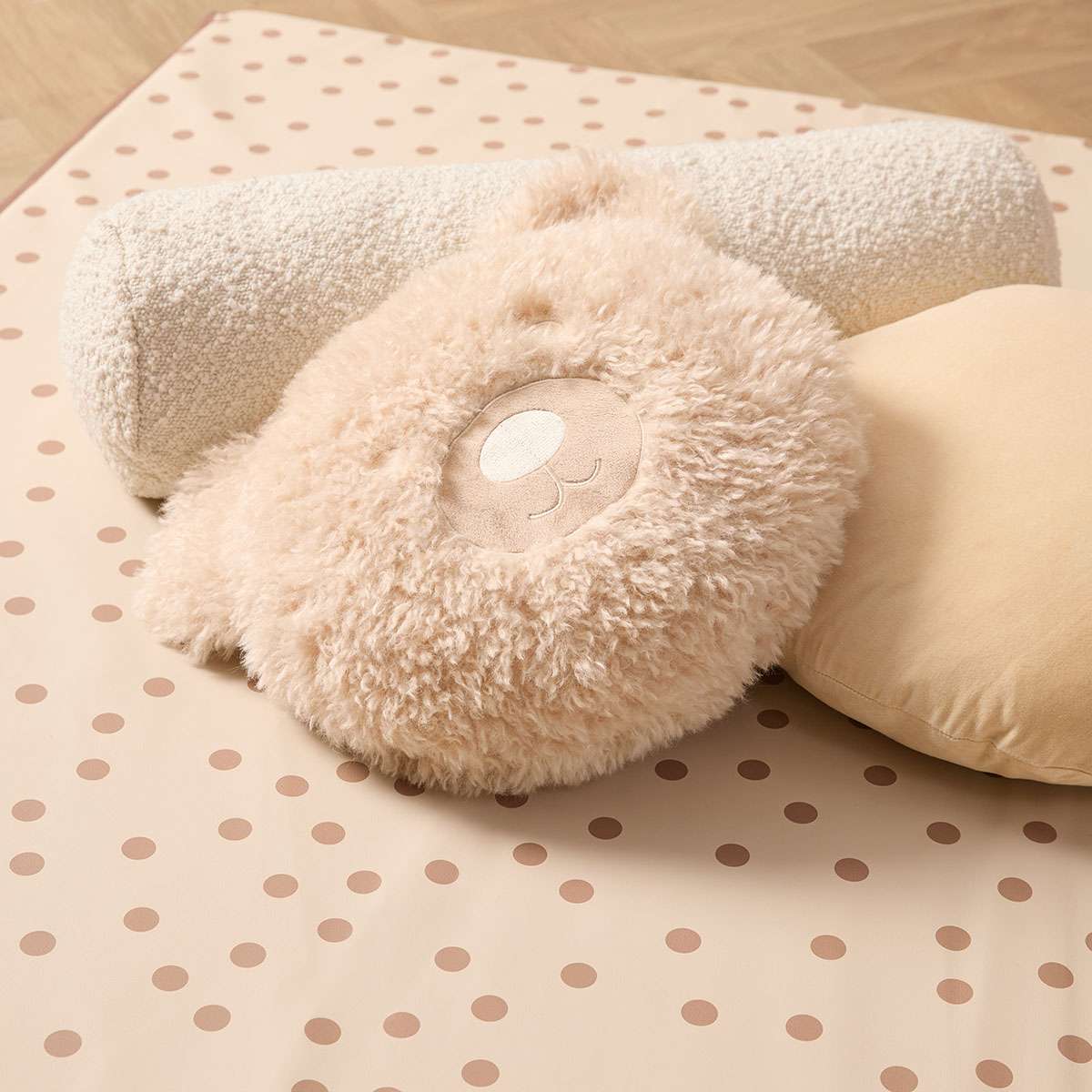 Padded Play Mat Reversible - Cream/Tan Spot