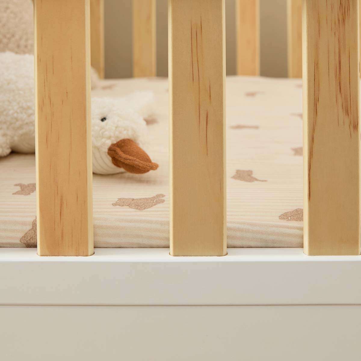 Blake Cot - White/Natural