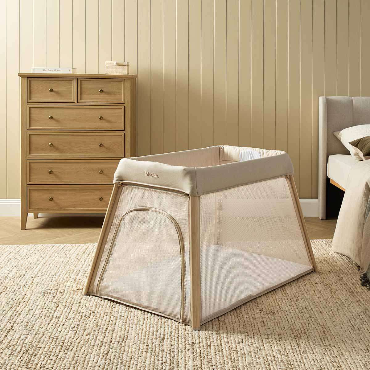 Mocka Dream Portacot - Cream