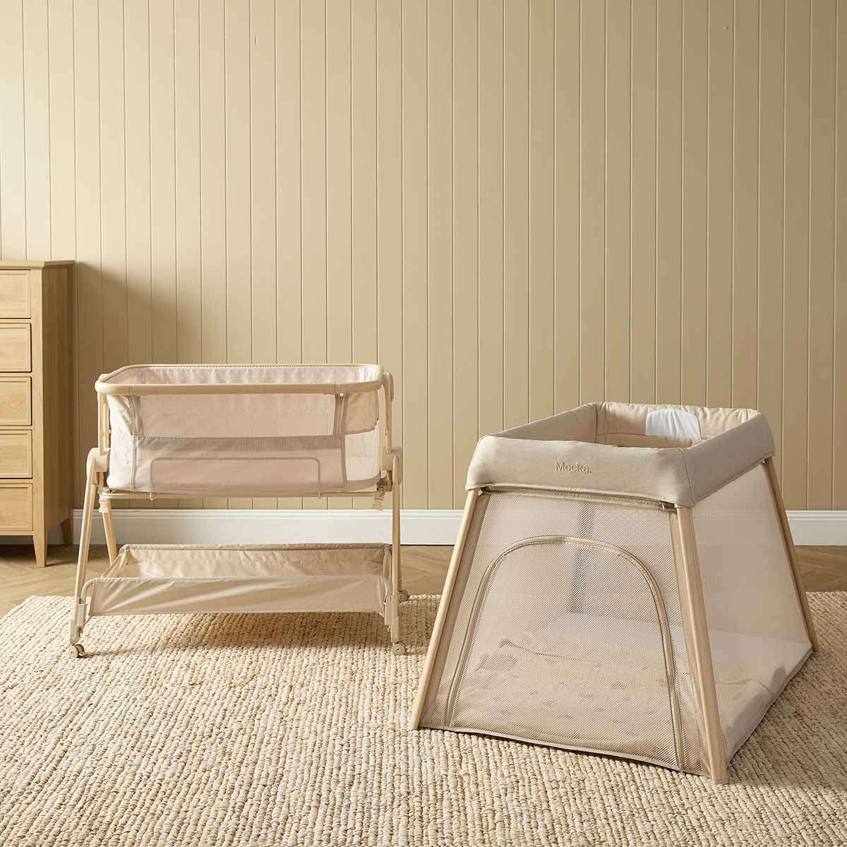 Mocka Dream Portacot - Cream