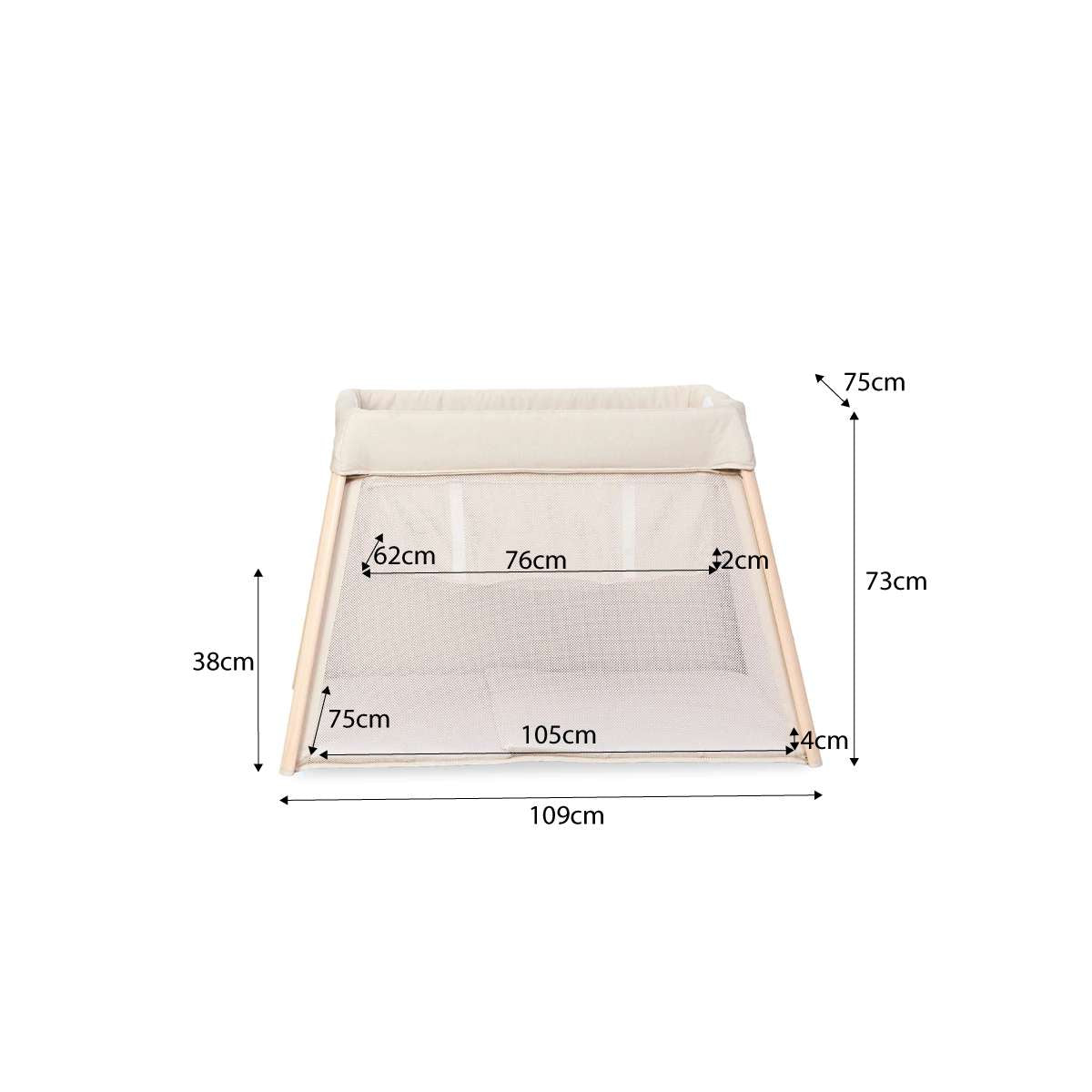 Mocka Dream Portacot - Cream