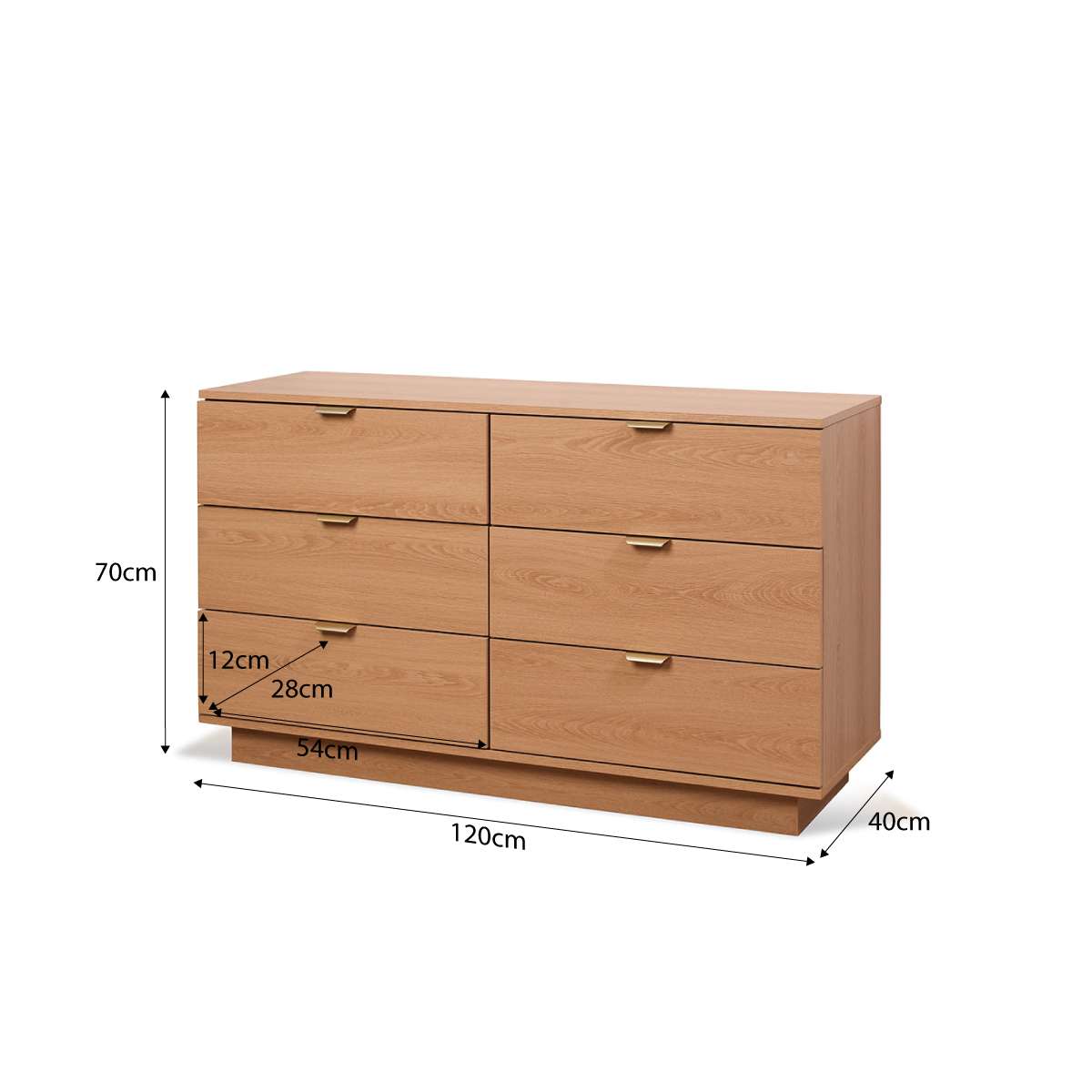 Dune Six Drawer - Natural