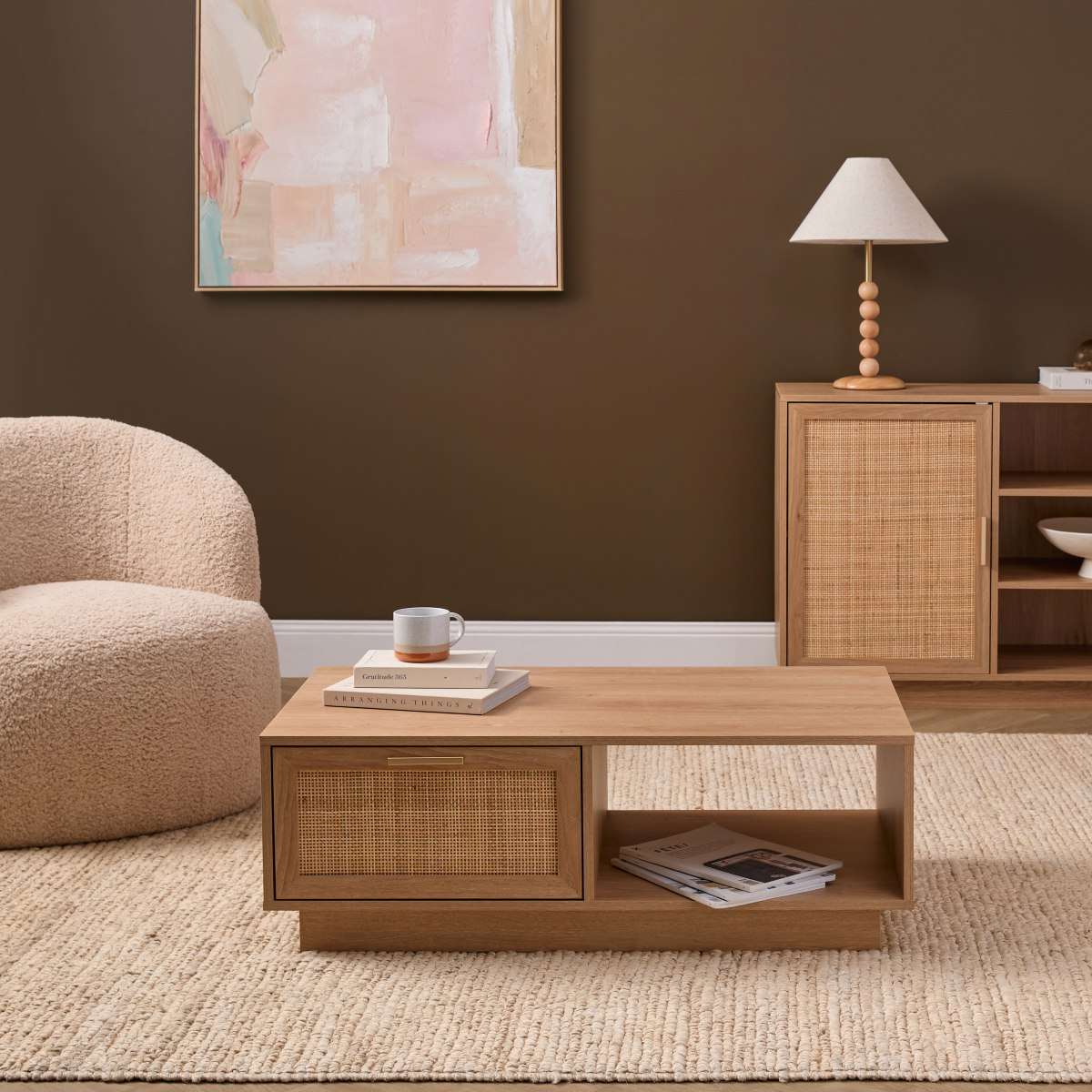 Noosa Rattan Coffee Table - Natural