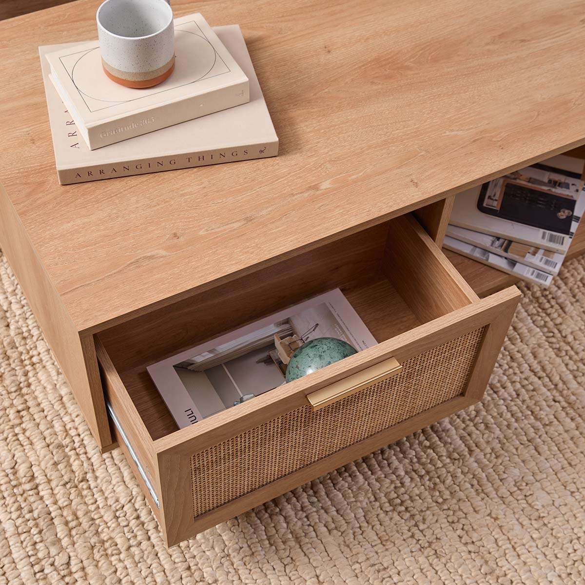 Noosa Rattan Coffee Table - Natural