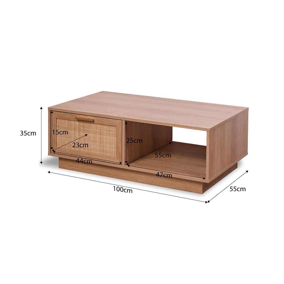 Noosa Rattan Coffee Table - Natural