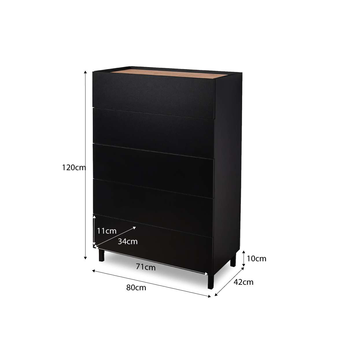 Murphy Tallboy - Black/Natural