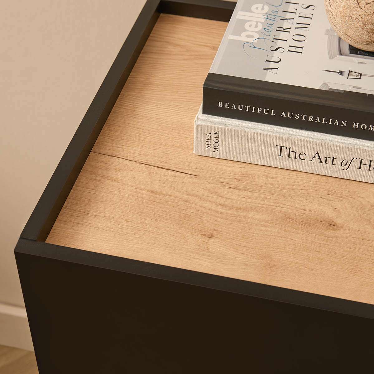Murphy Six Drawer - Black/Natural