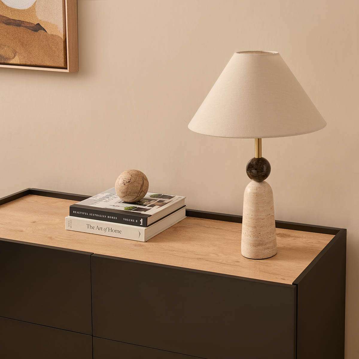 Murphy Six Drawer - Black/Natural