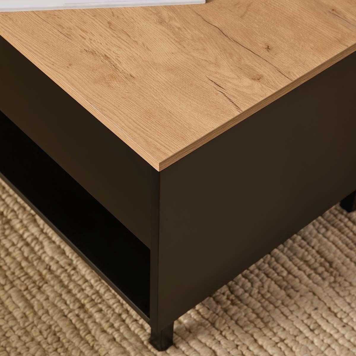 Murphy Coffee Table - Black/Natural