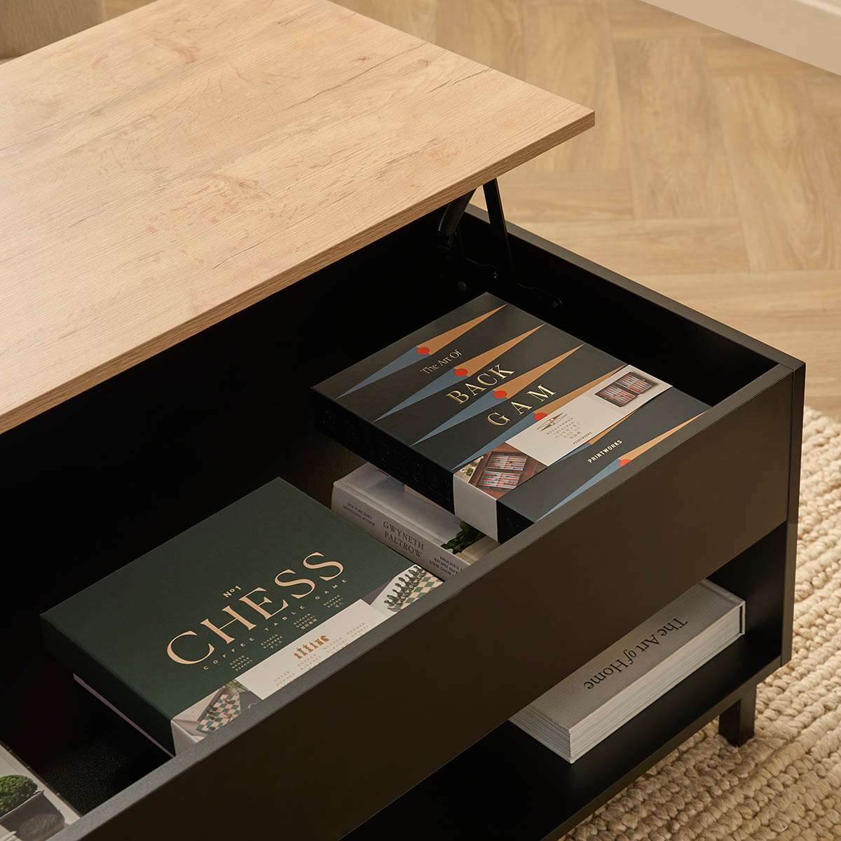 Murphy Coffee Table - Black/Natural
