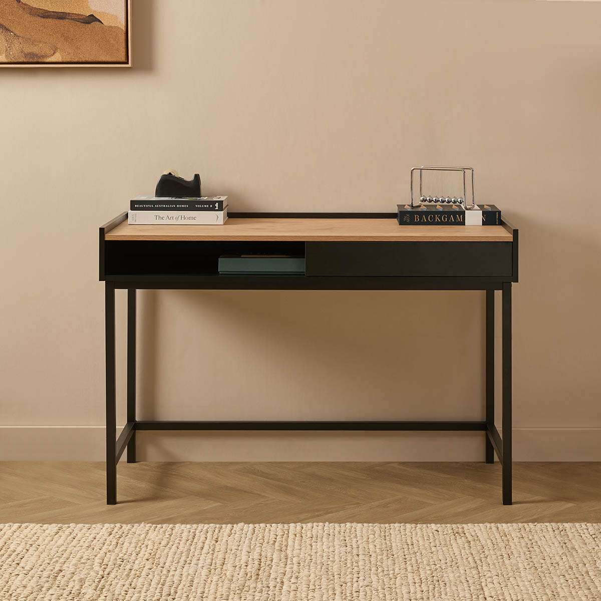 Murphy Desk - Black/Natural