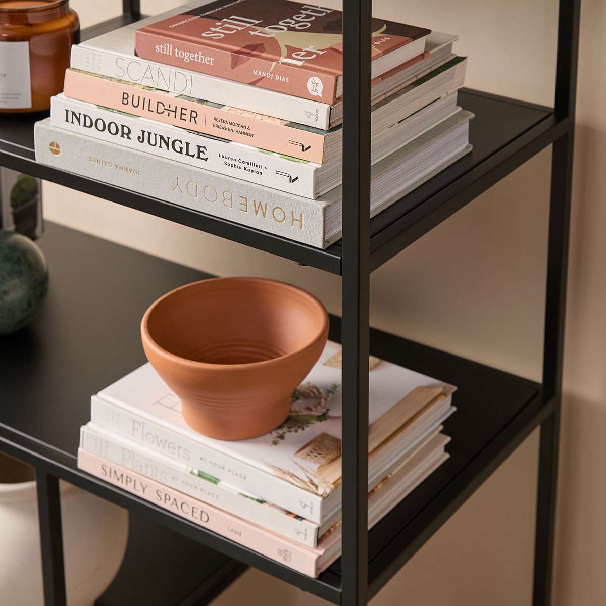Alvar Tall Metal Shelf - Black