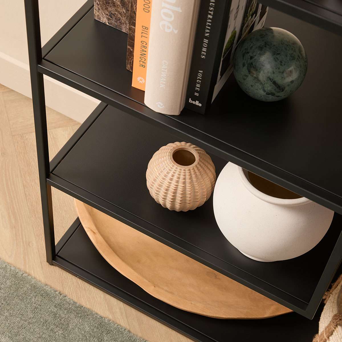 Alvar Tall Metal Shelf - Black