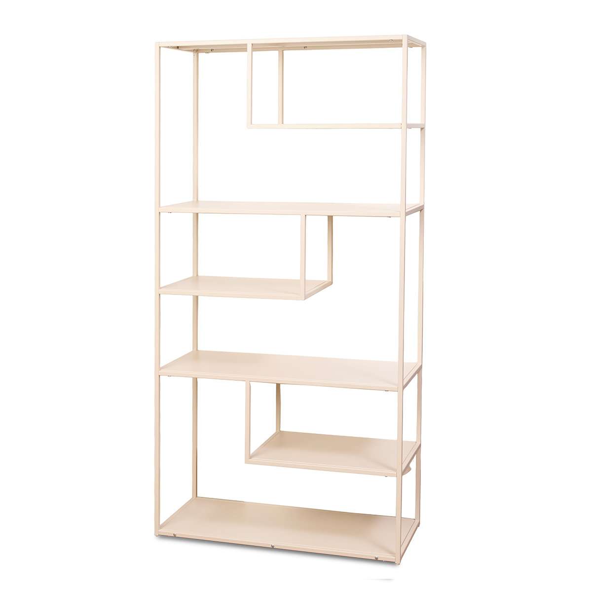 Alvar Tall Metal Shelf - Beige
