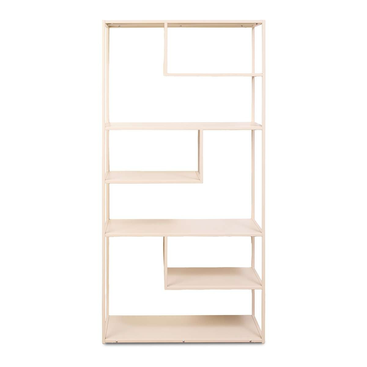 Alvar Tall Metal Shelf - Beige