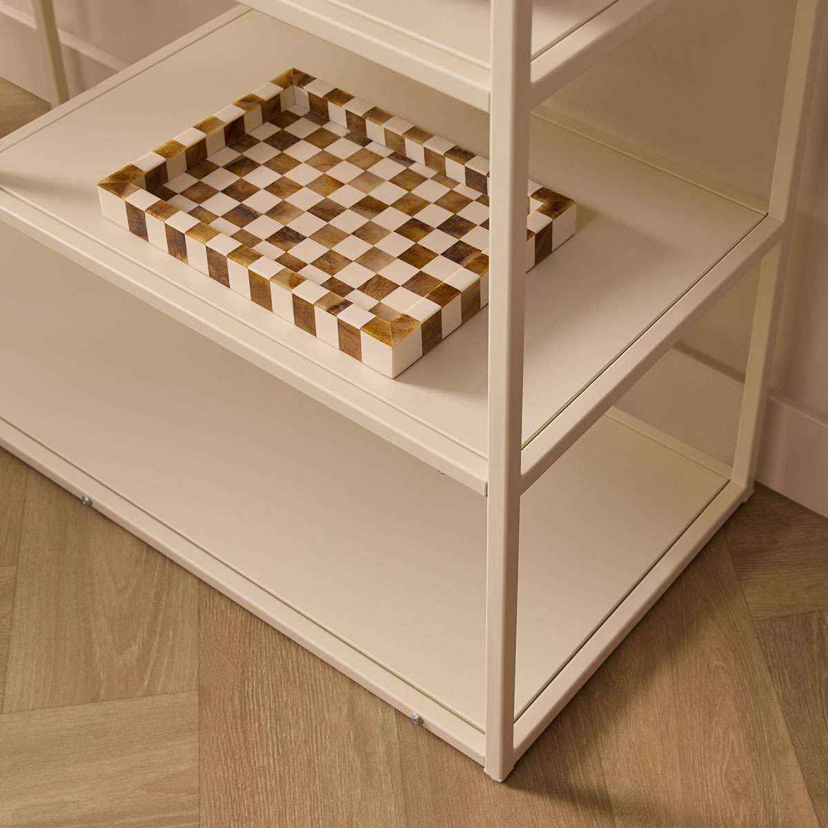 Alvar Tall Metal Shelf - Beige