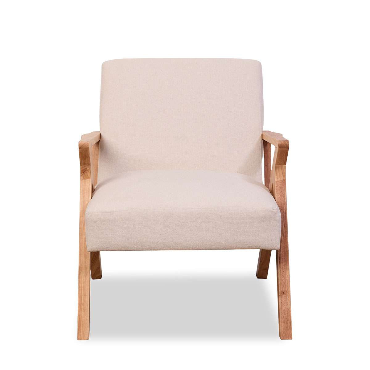 Ray Linen Look Occasional Chair - Natural