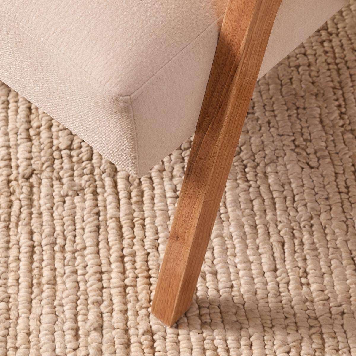 Ray Linen Look Occasional Chair - Natural