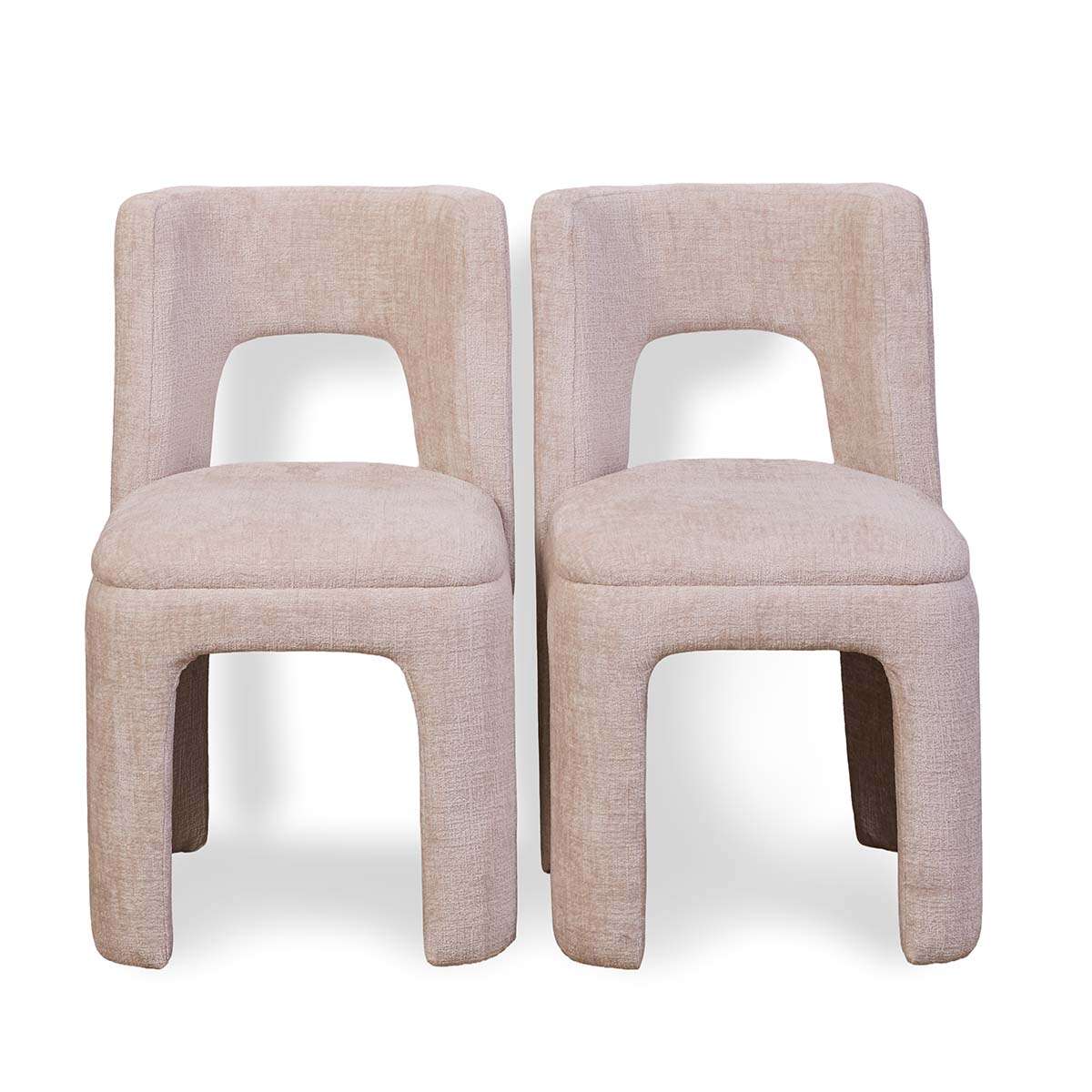 Wes Dining Chair Set of Two - Beige