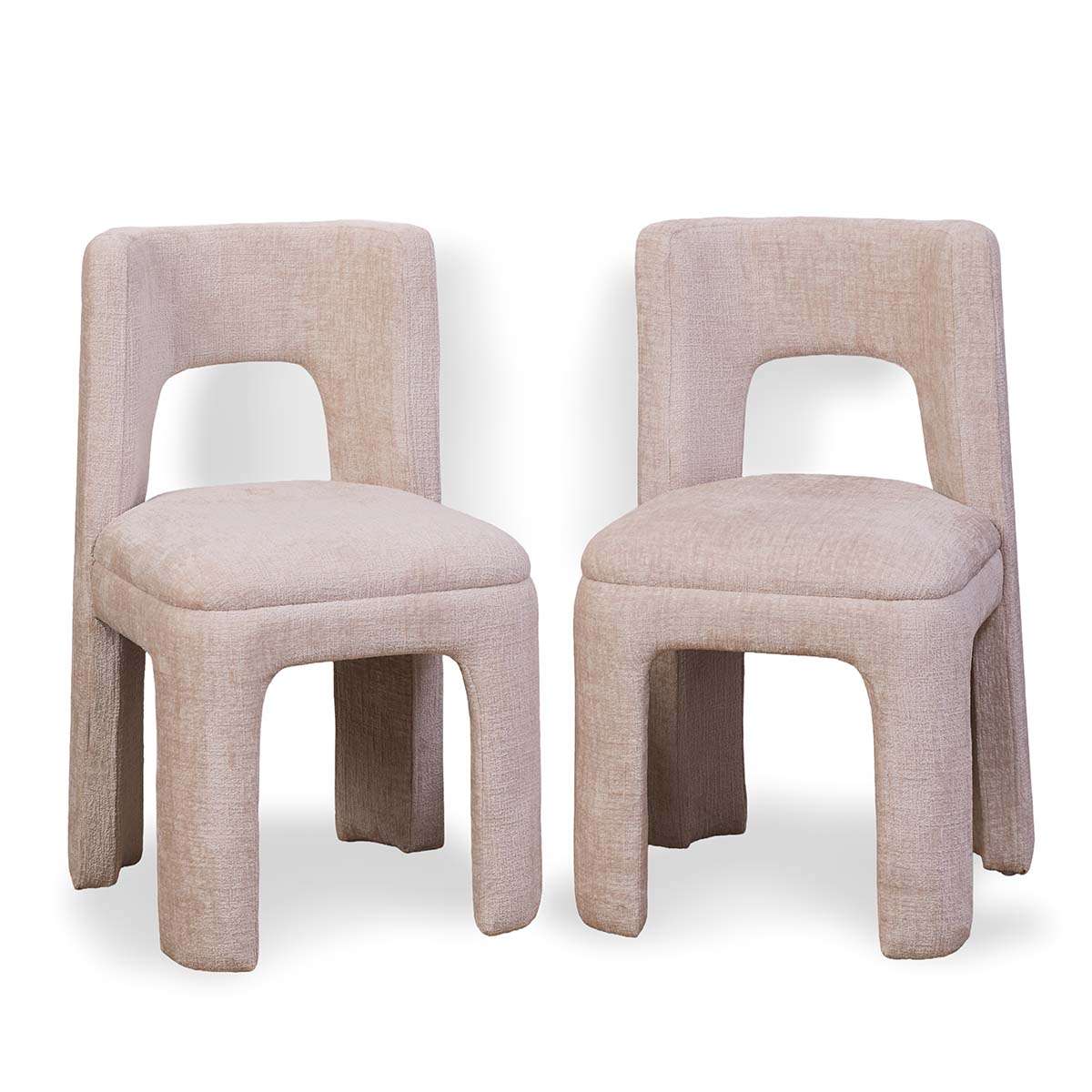 Wes Dining Chair Set of Two - Beige