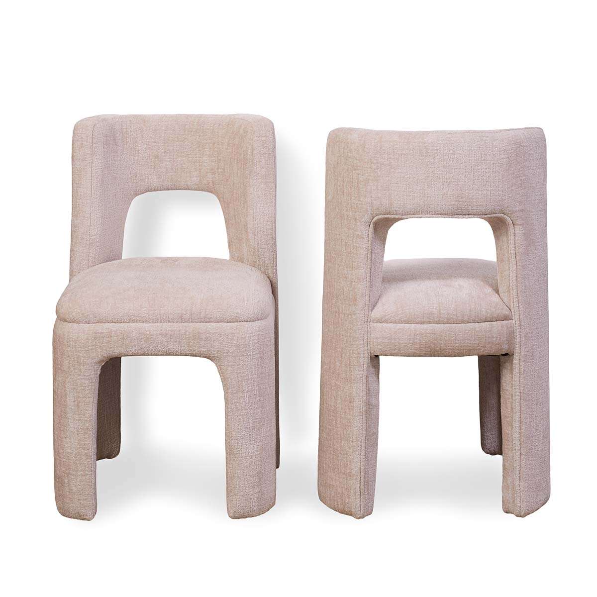 Wes Dining Chair Set of Two - Beige