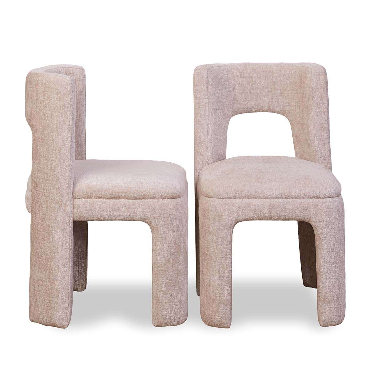 Wes Dining Chair Set of Two - Beige