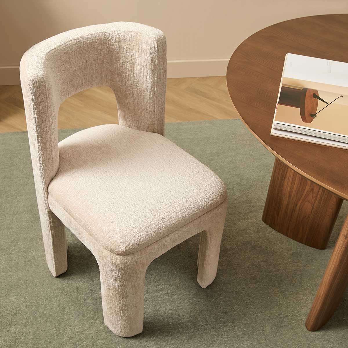 Wes Dining Chair Set of Two - Beige