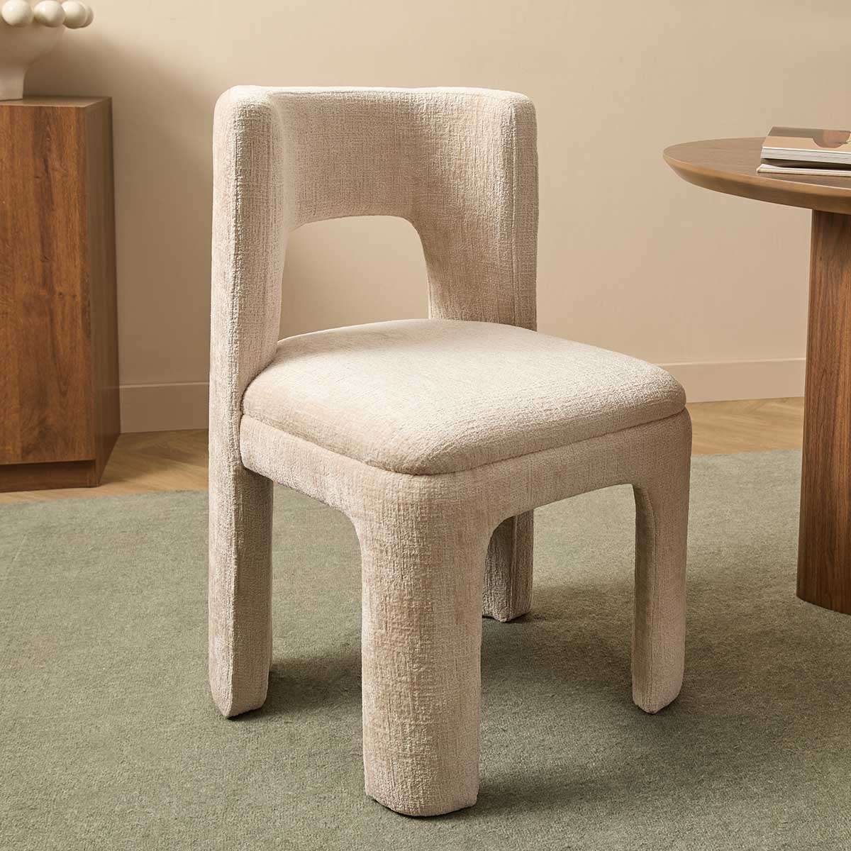Wes Dining Chair Set of Two - Beige