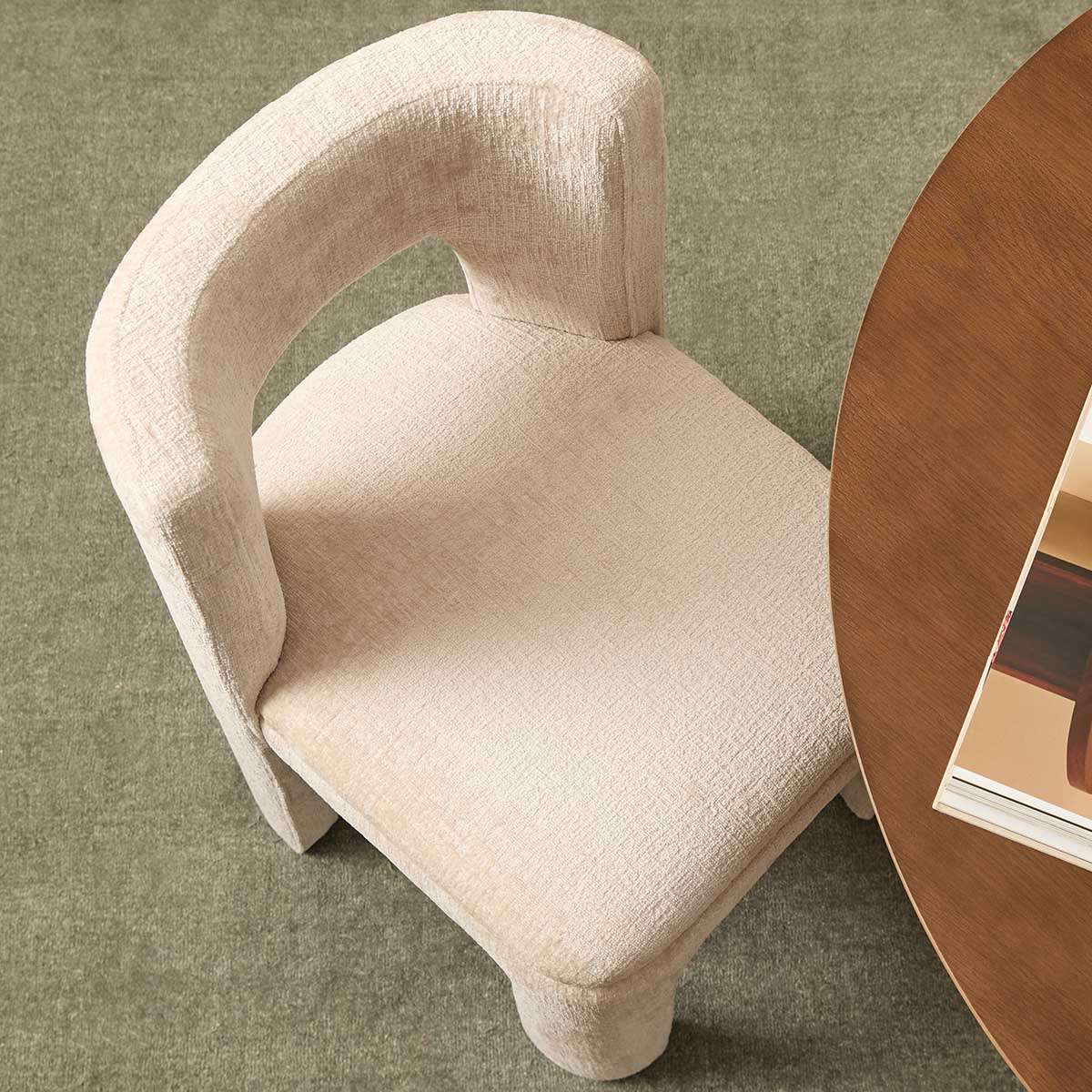 Wes Dining Chair Set of Two - Beige