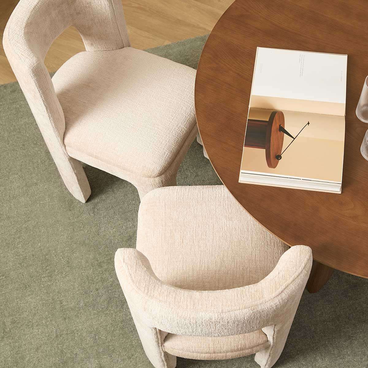 Wes Dining Chair Set of Two - Beige