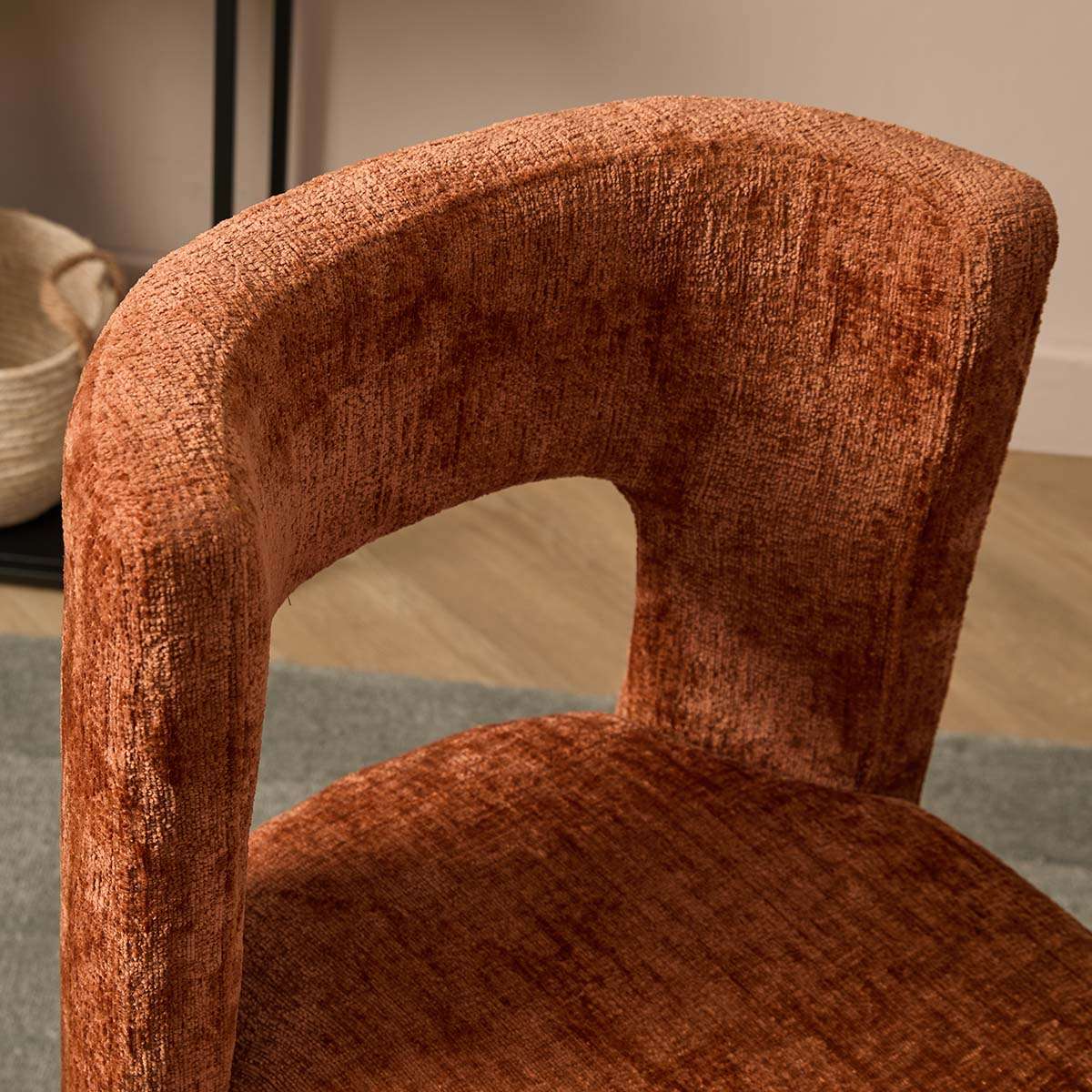 Wes Dining Chair Set of Two - Rust