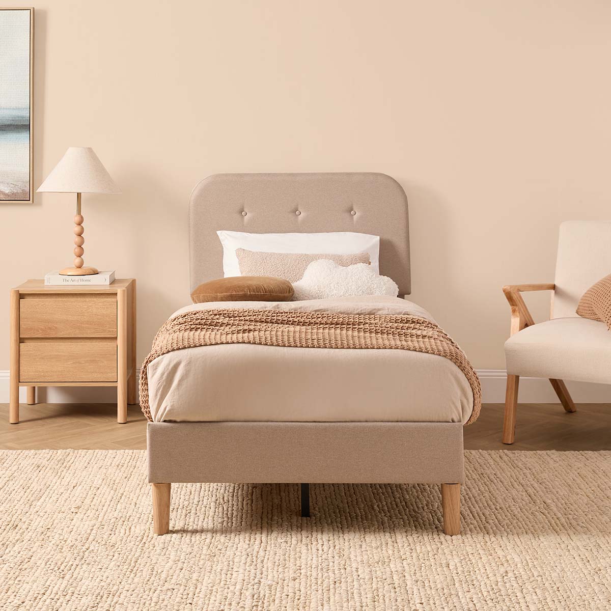 Jonah Single Bed - Natural