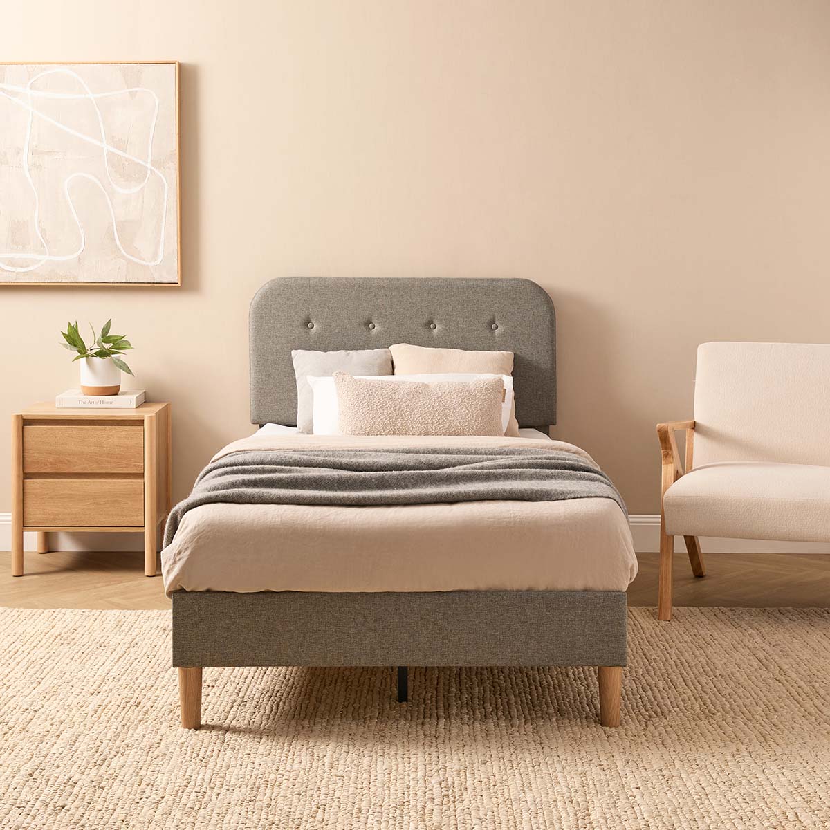 Jonah Single Bed - Grey