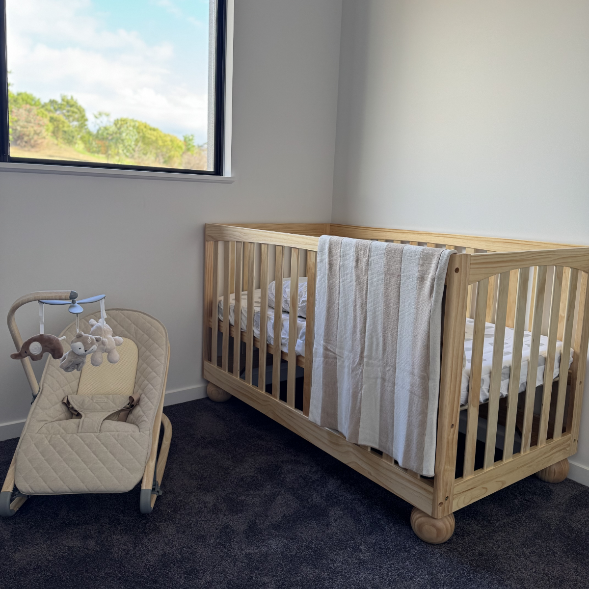 Blake Cot - Natural - Mocka New Zealand