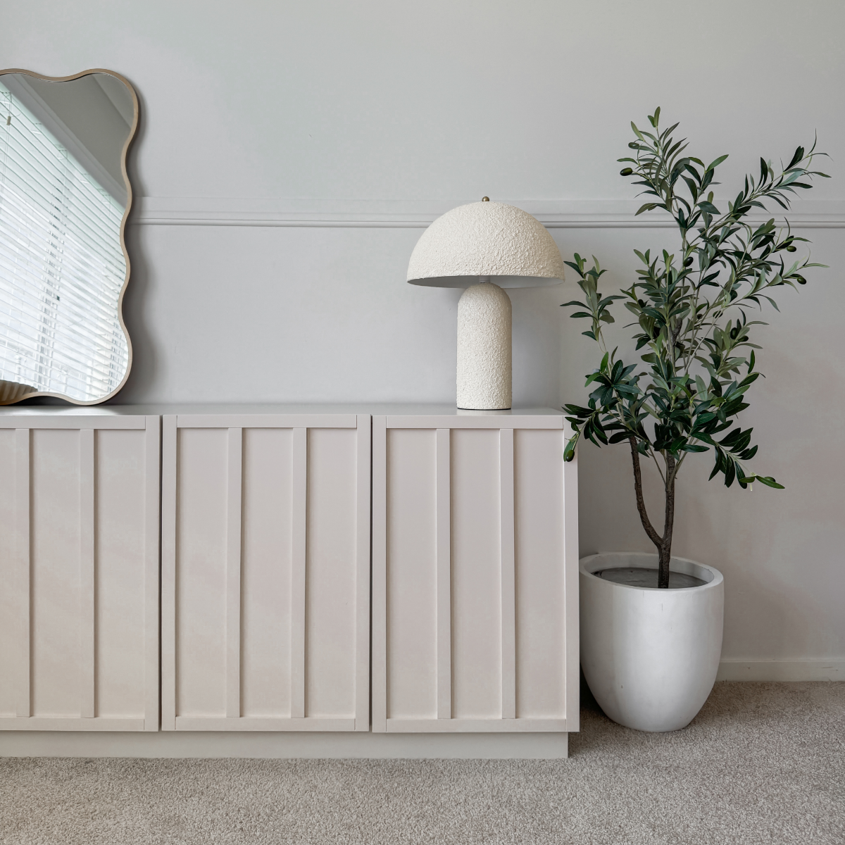 Emery Panel Buffet - Beige - Mocka New Zealand