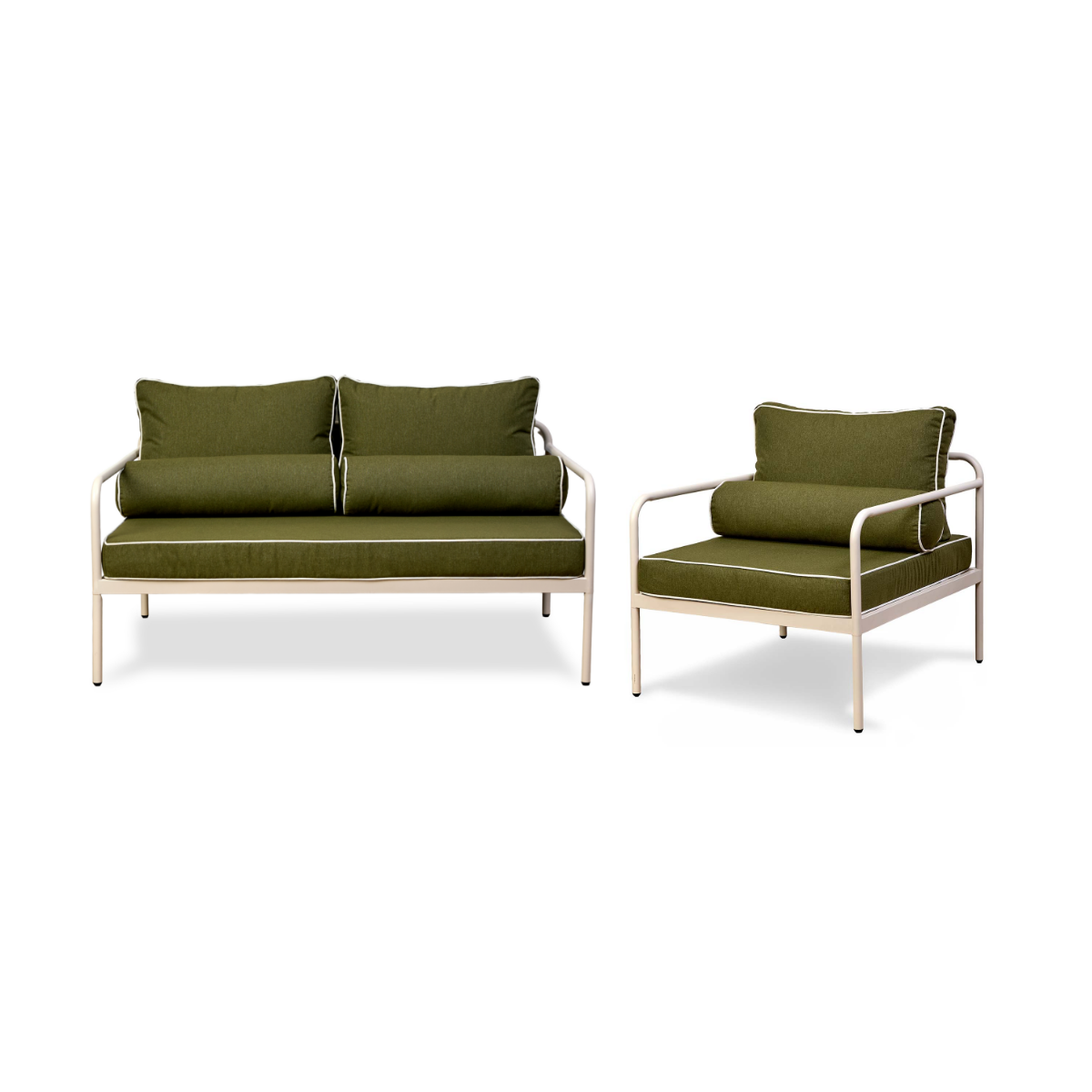 Marin Lounge Seating Olive Set of Two