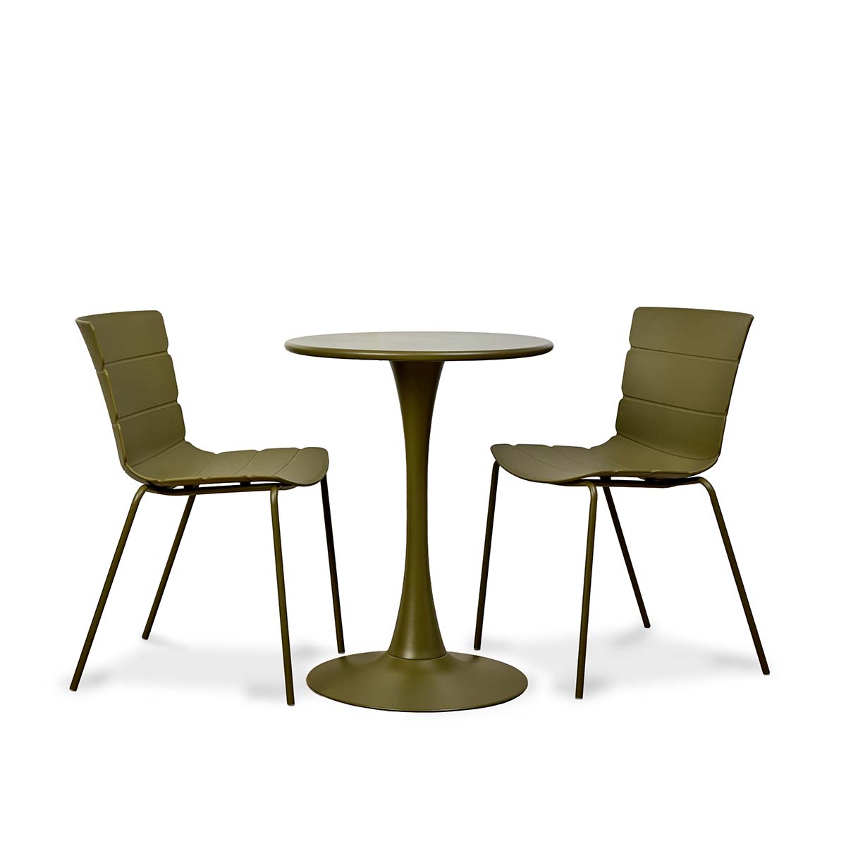 Ravello Outdoor Bistro Three Piece Dining Set Olive