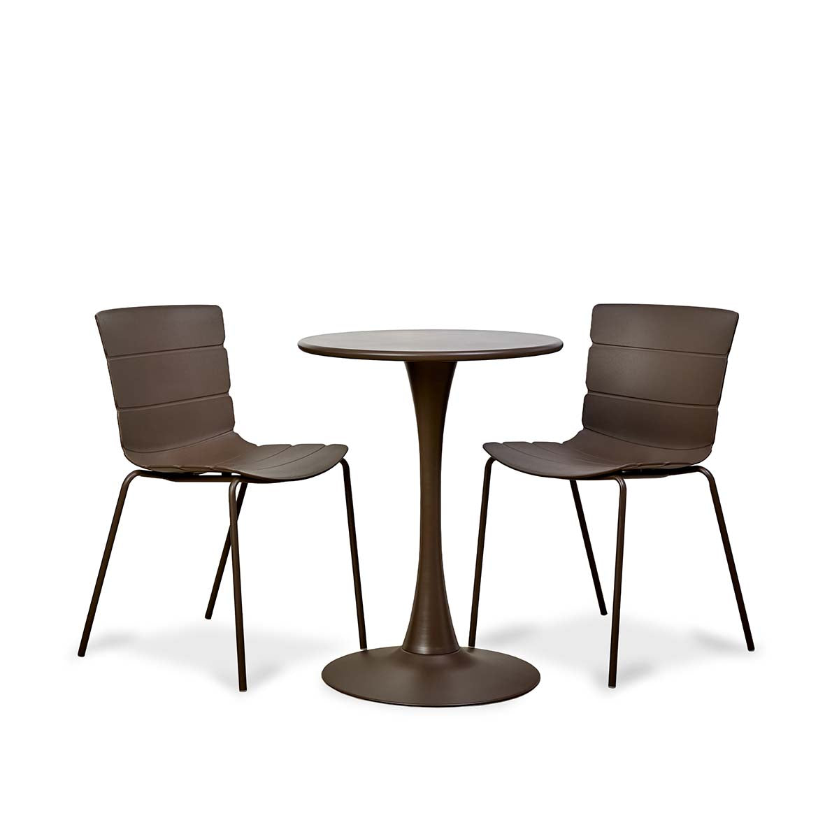Ravello Outdoor Bistro Three Piece Dining Set Chocolate
