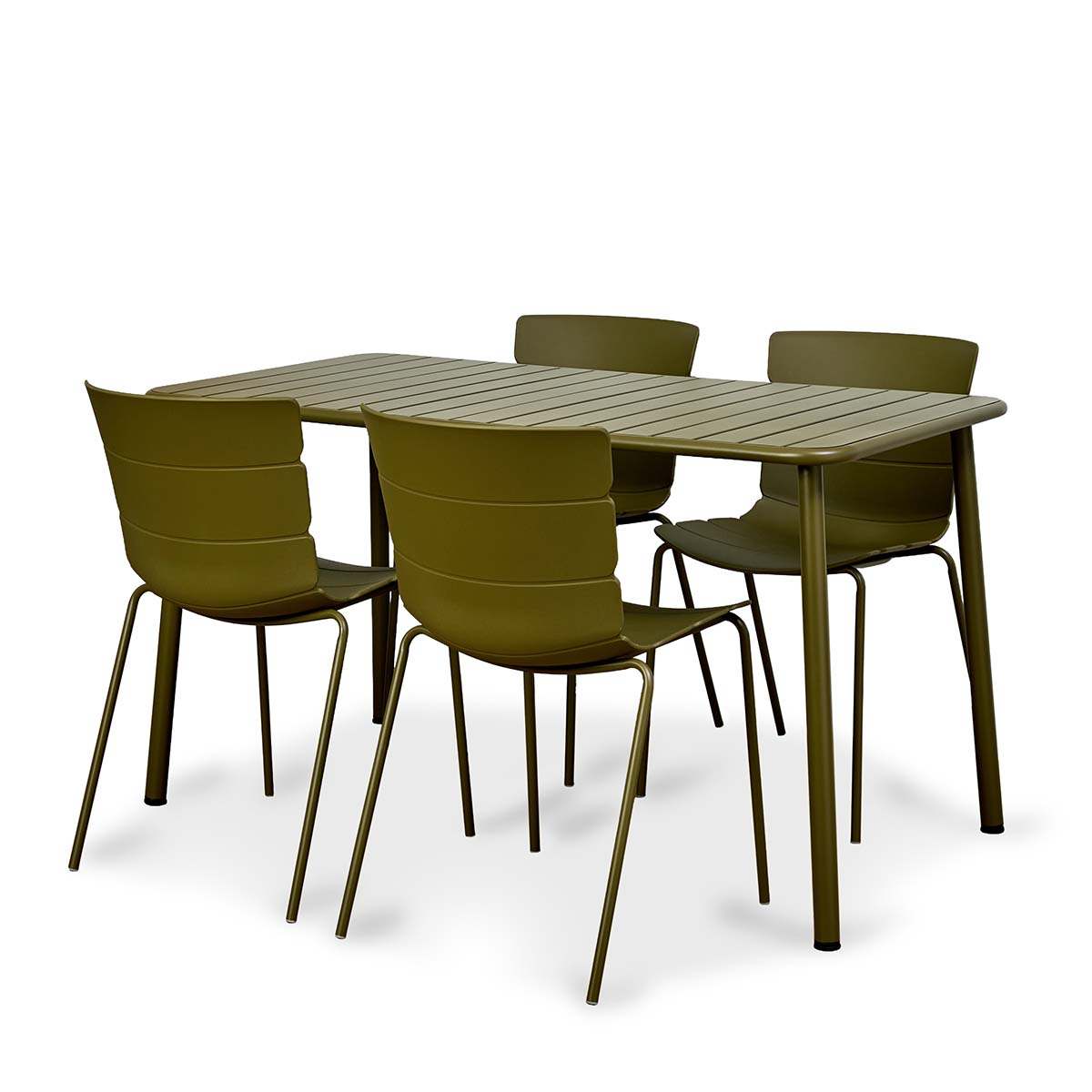 Ravello Outdoor Five Piece Dining Set Olive