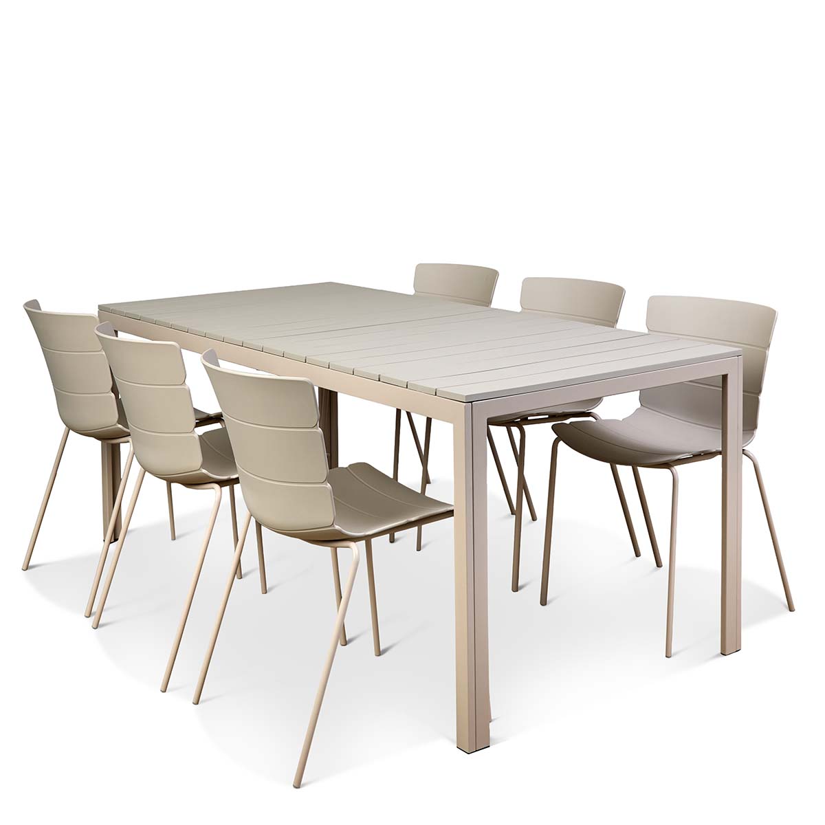 Ravello Outdoor Seven Piece Dining Set Beige