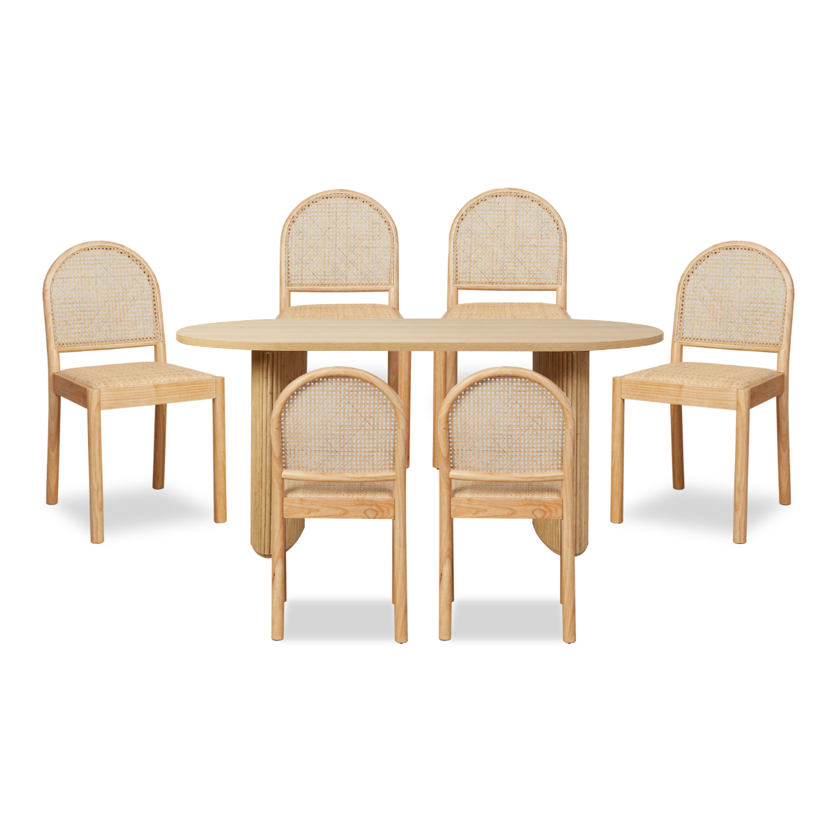 Amara Table and Mateo Seven Piece Set - Mocka New Zealand