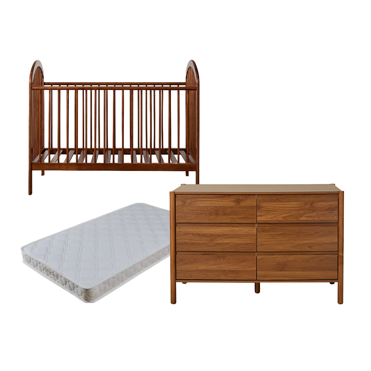 Archie Hazelnut Three Piece Nursery Set - Mocka New Zealand