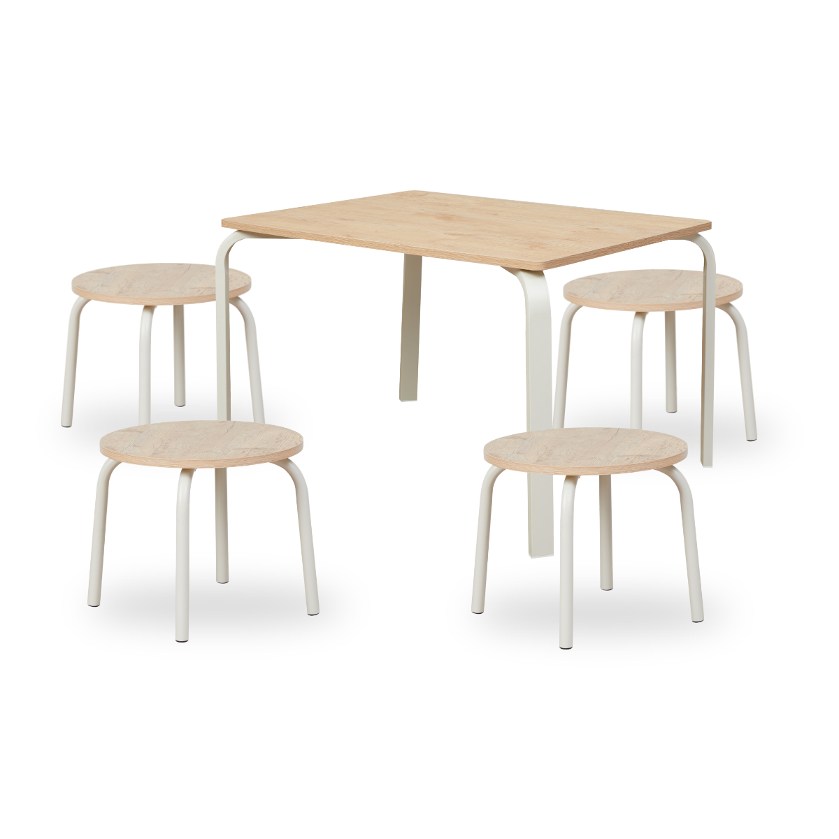 Mini Brixton Cream Four Seater Set - Mocka New Zealand